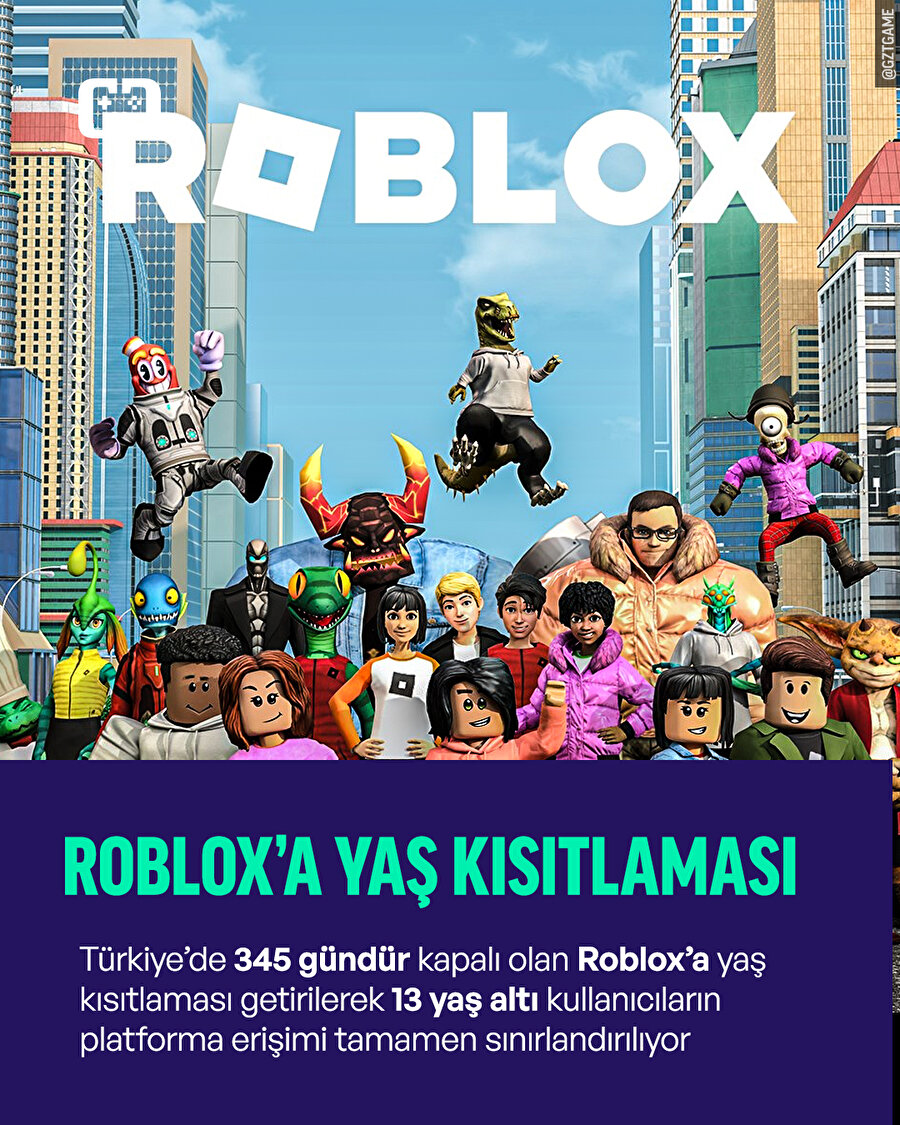 ROBLOX'a yaş kısıtlaması geliyor