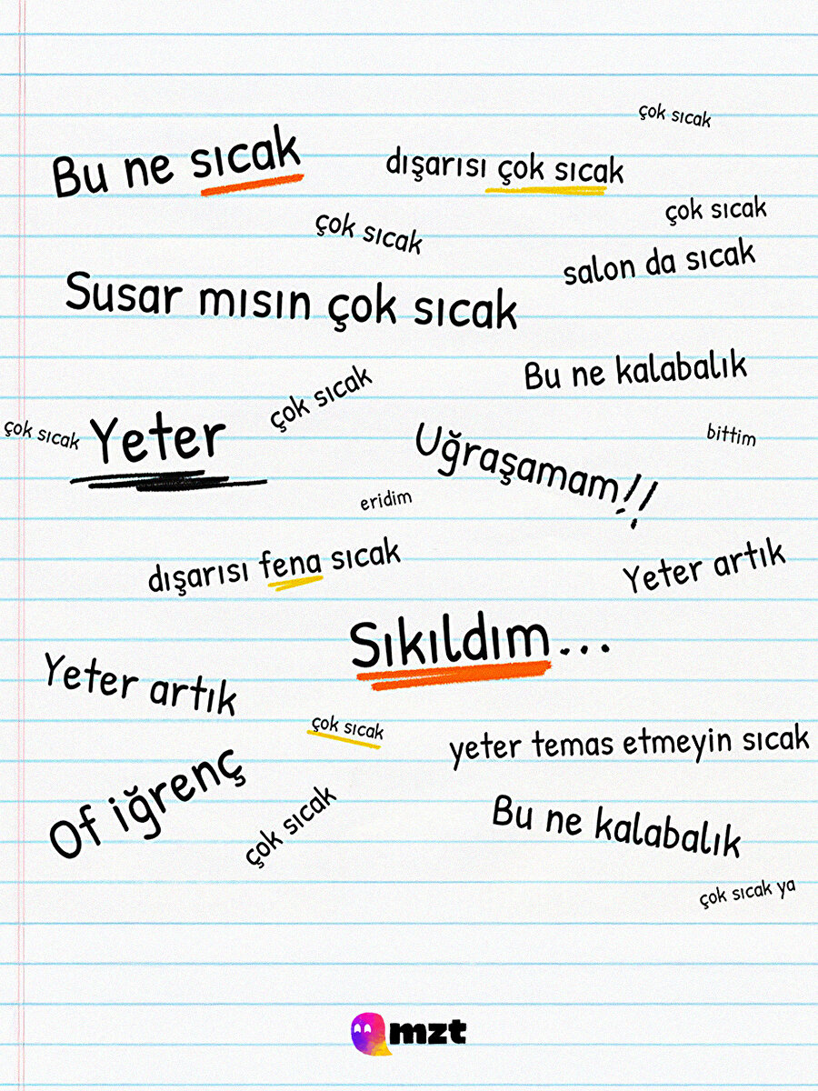 Şöyle bir sıcak var