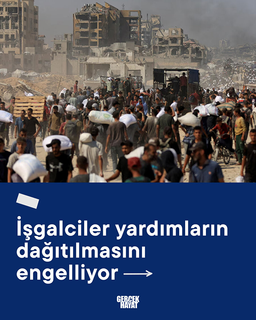 İşgalciler yardımların dağıtılmasını engelliyor