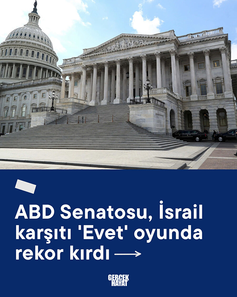 ABD Senatosu, İsrail karşıtı 'Evet' oyunda rekor kırdı