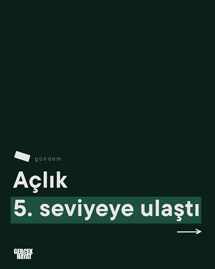 Açlık 5. seviyeye ulaştı