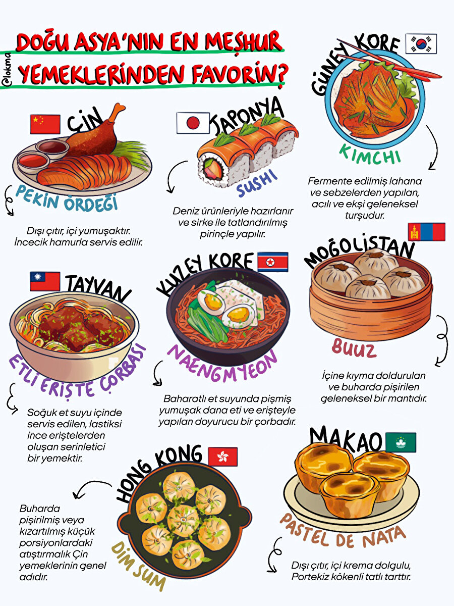 Doğu Asya'nın hangi yemeği favorin?