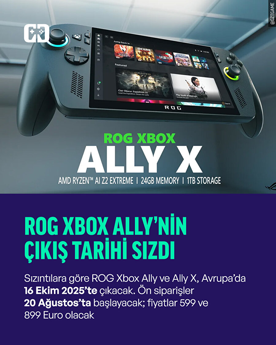 Xbox Ally'in çıkış tarihi sızdırıldı