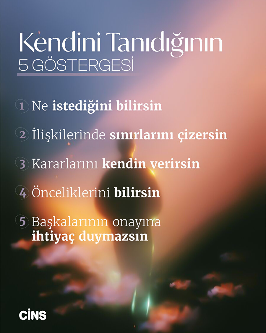 Kendini tanıdığının 5 göstergesi