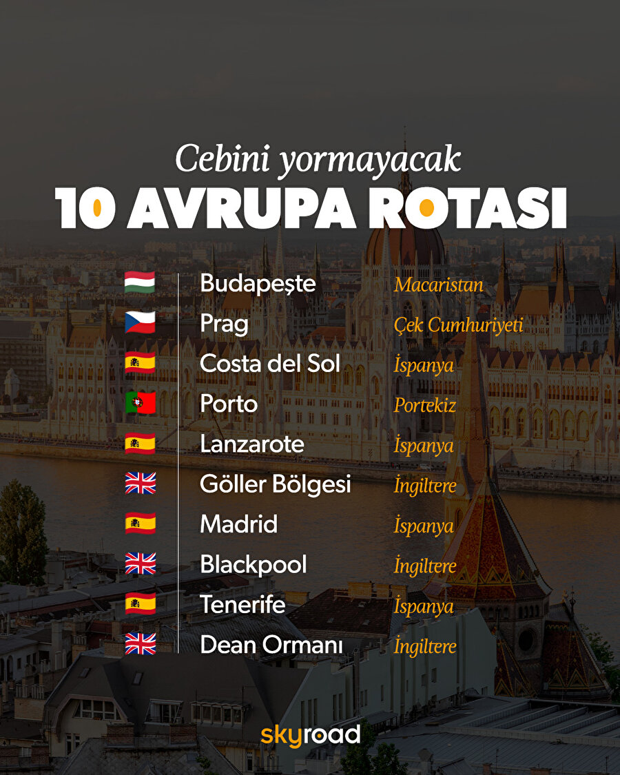 Cebini yormayacak 10 Avrupa destinasyonu 🙌