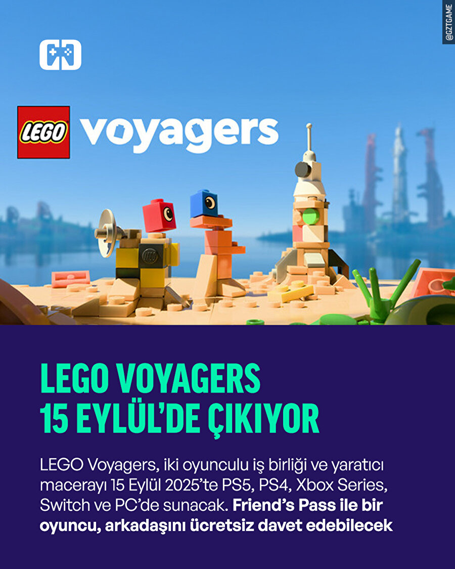 LEGO Voyagers, 15 Eylül'de çıkıyor