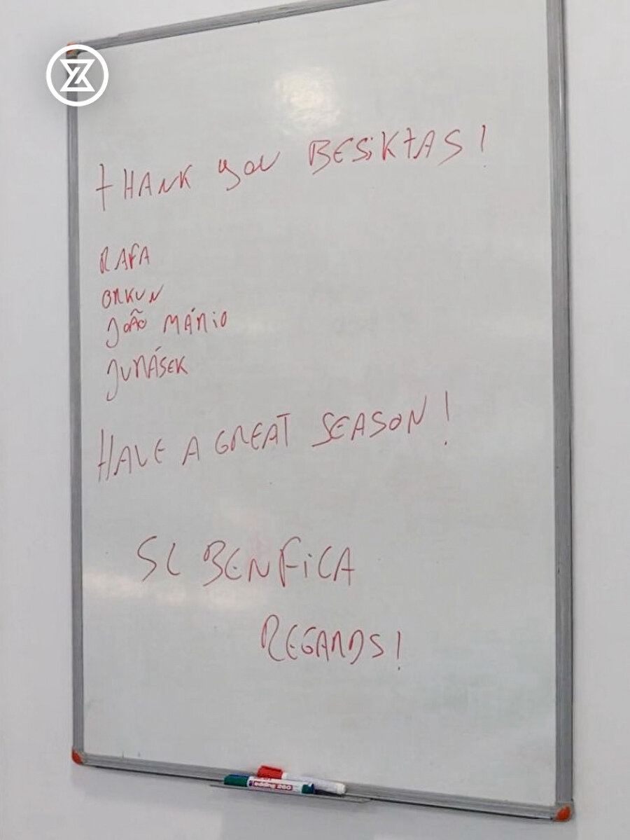 Benfica’dan Beşiktaş’a teşekkür notu