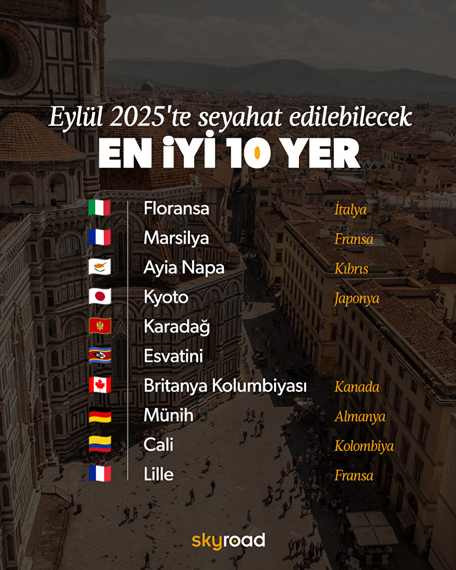 Eylül 2025'te seyahat edilebilecek en iyi 10 yer 🙌