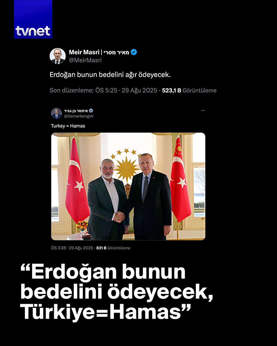 Siyonistler Türkiye ve Erdoğan'a ateş püskürdü