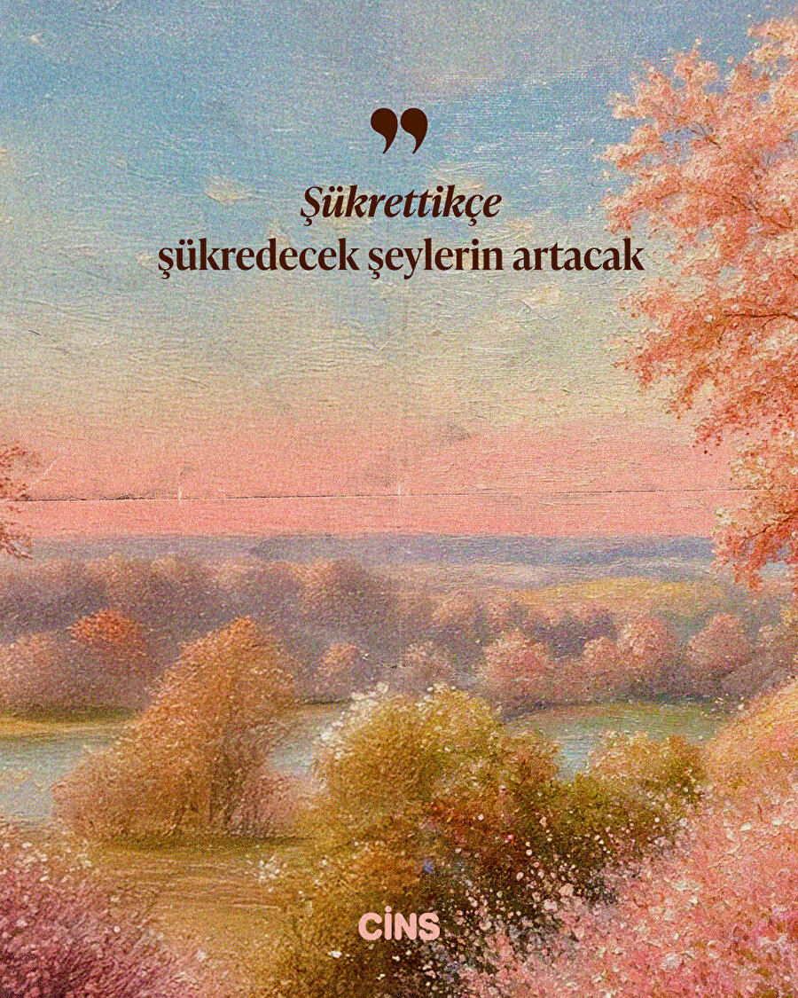 Şükredenin dünyası aydınlanır