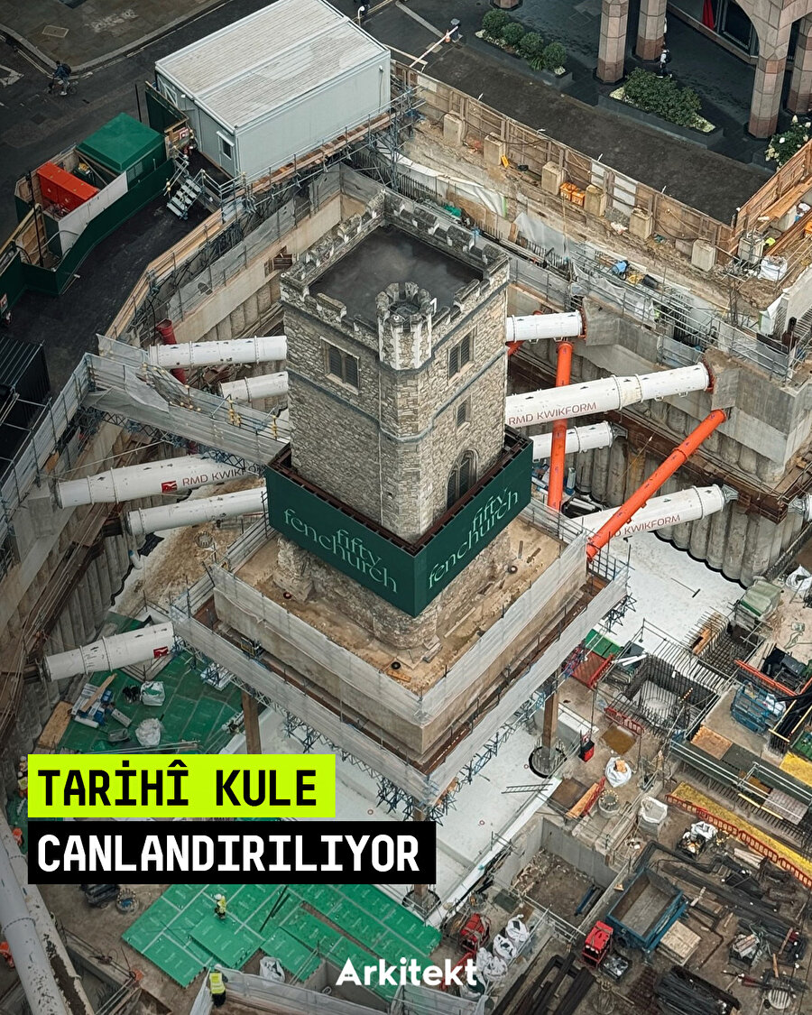 All Hallows Staining Kulesi, 50 Fenchurch Projesi Kapsamında Canlandırılıyor