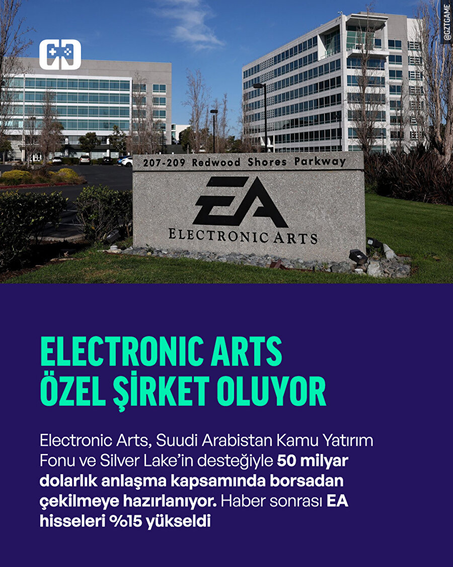  Electronic Arts (EA) borsadan çekiliyor