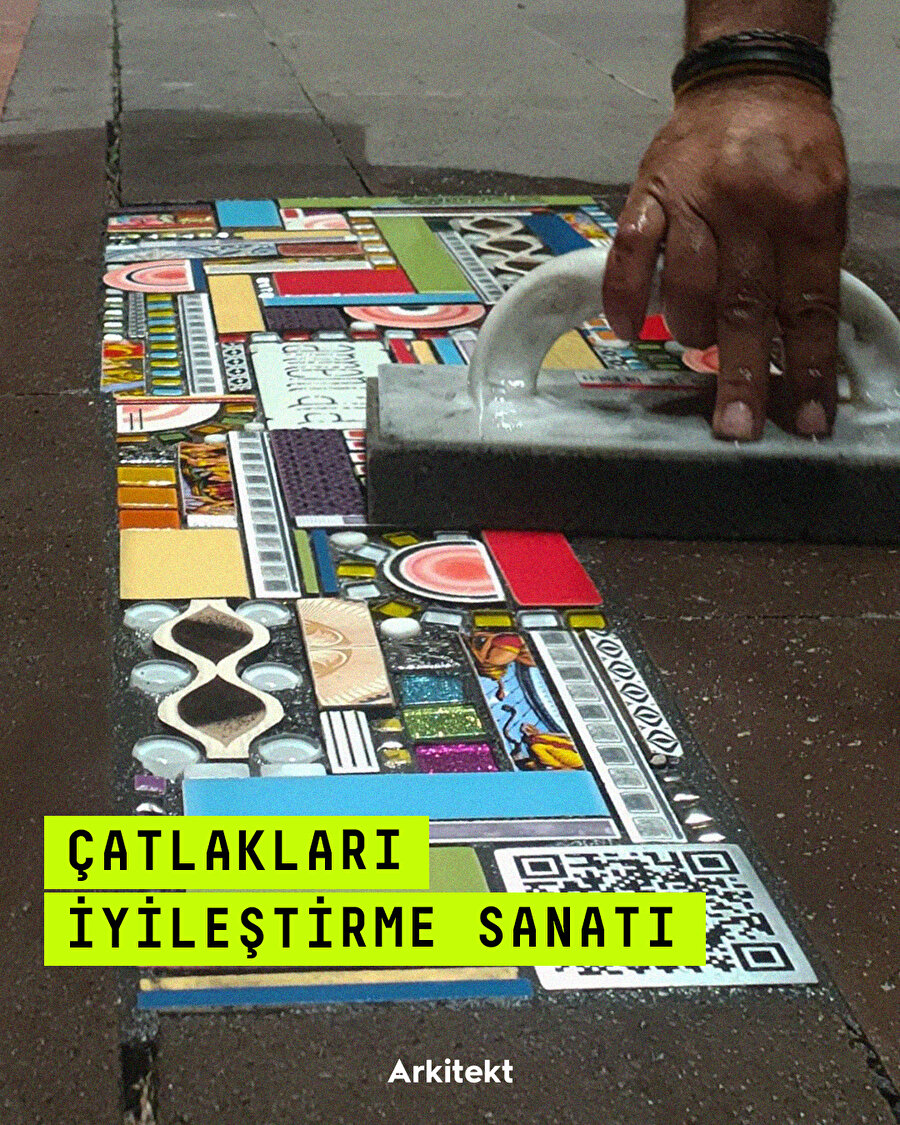 Ankara’da Çatlakları İyileştirme Sanatıyla Yüzlerce Kaldırım Pansumanı Yapılıyor