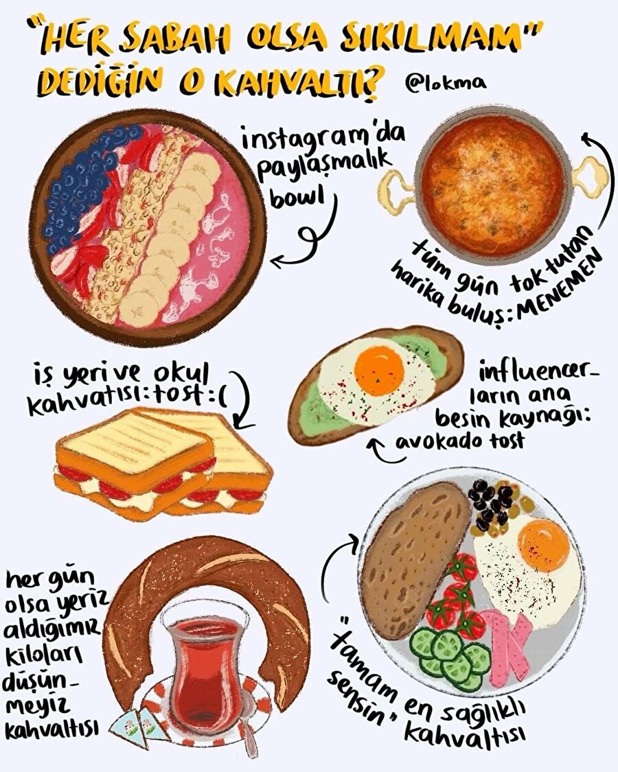"Her sabah olsa sıkılmam" dediğin o kahvaltı
