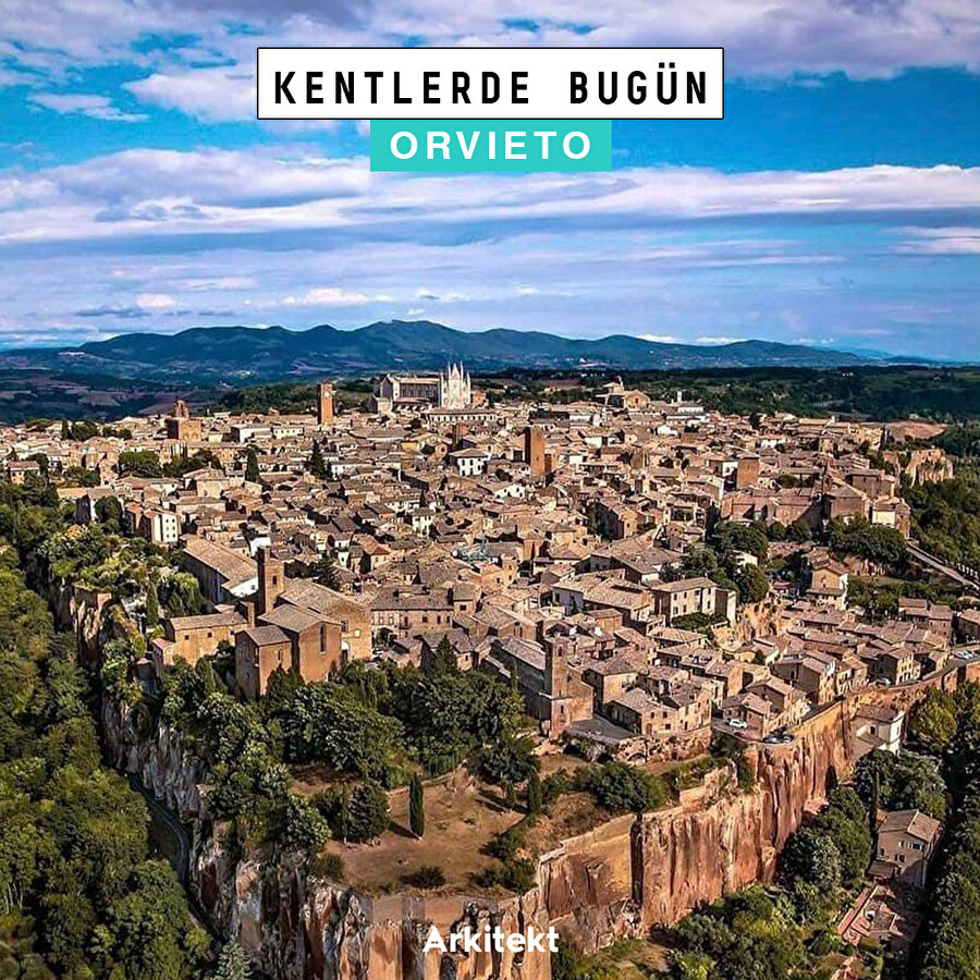 Tepeye kurulan kayalıklarla çevrili Orvieto, zamana direnen kent dokusunu koruyor