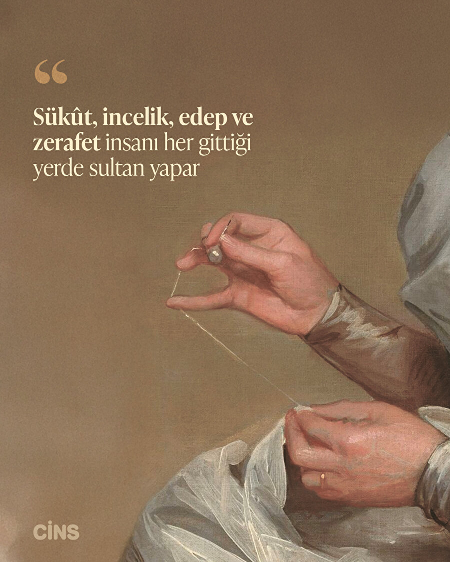 Sükût, incelik, edep ve zarafet 🤍