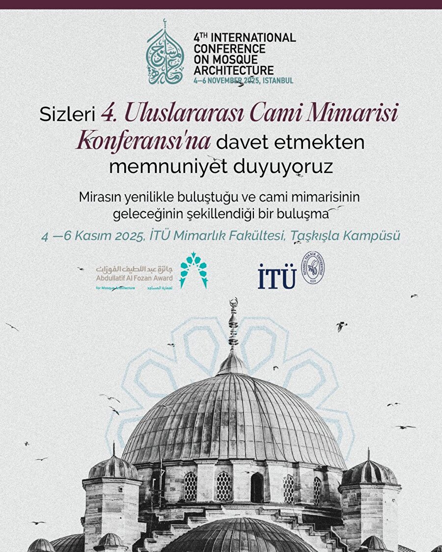 4. Uluslararası Cami Mimarisi Konferansı İTÜ Mimarlık Fakültesi’nde Düzenlenecek