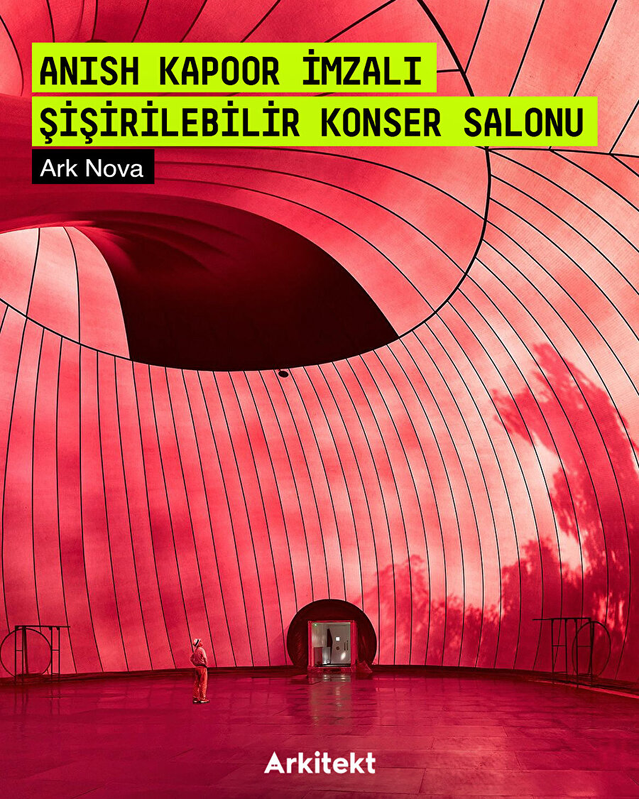 Anish Kapoor ve Arata Isozaki’nin şişirilebilir konser salonu Avrupa’da ilk kez kuruluyor