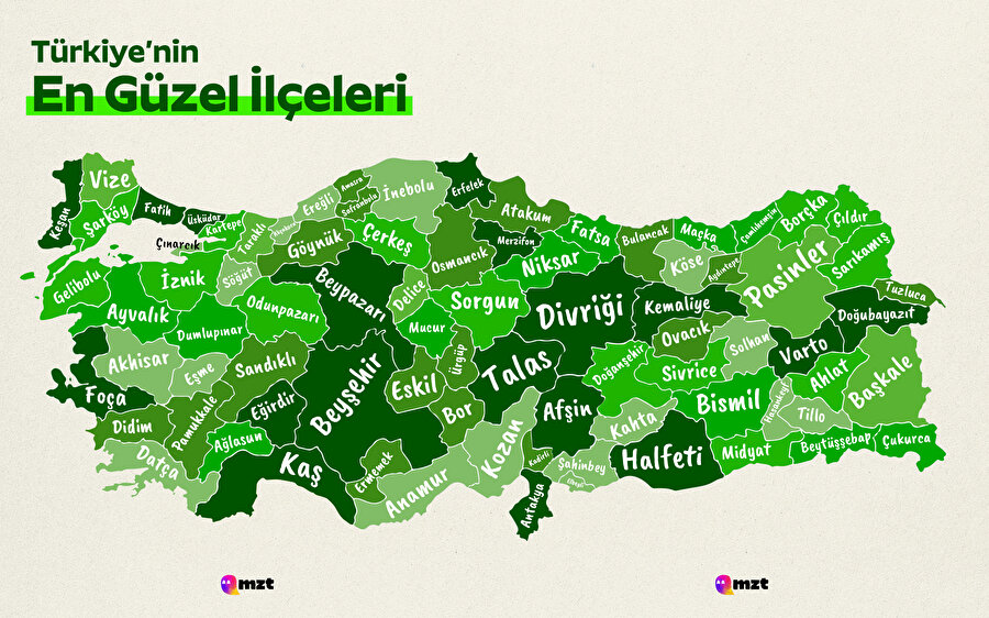 Türkiye’nin en güzel ilçeleri