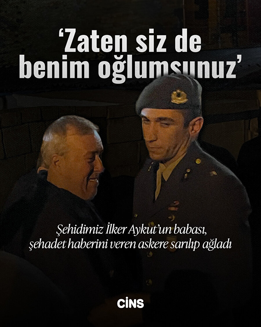 'Zaten siz de benim oğlumsunuz' 
