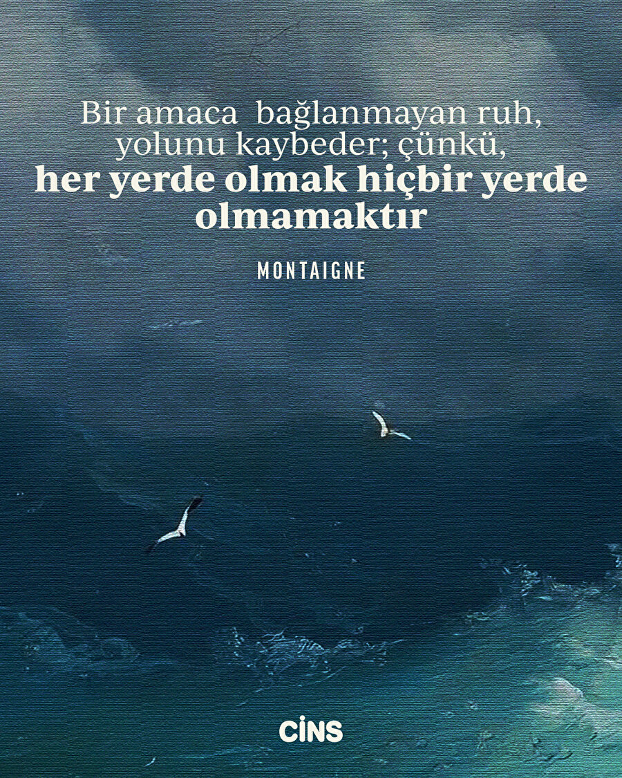 Montaigne'den amaçsızlığa dair