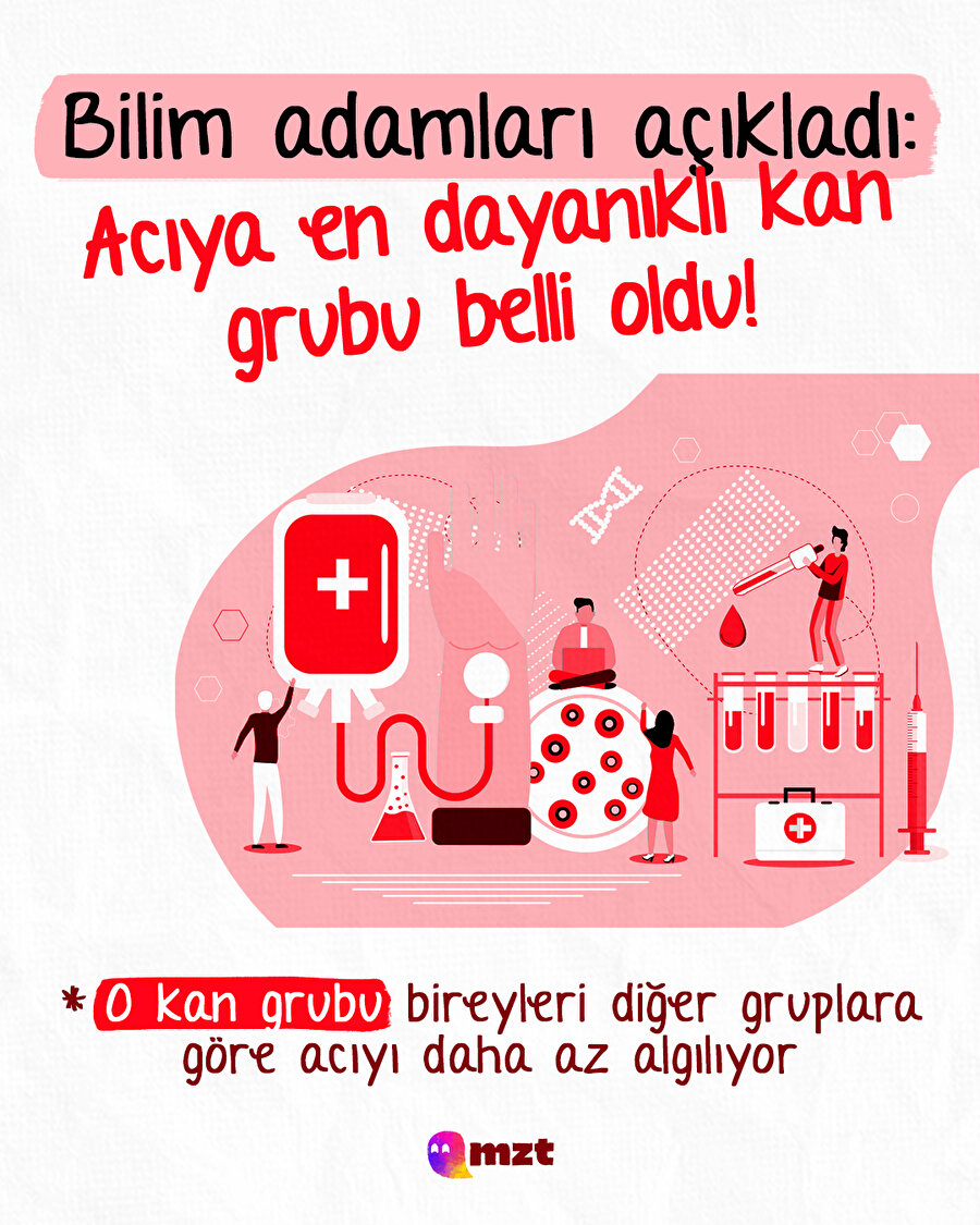 Acıya en dayanıklı kan grubu belli oldu