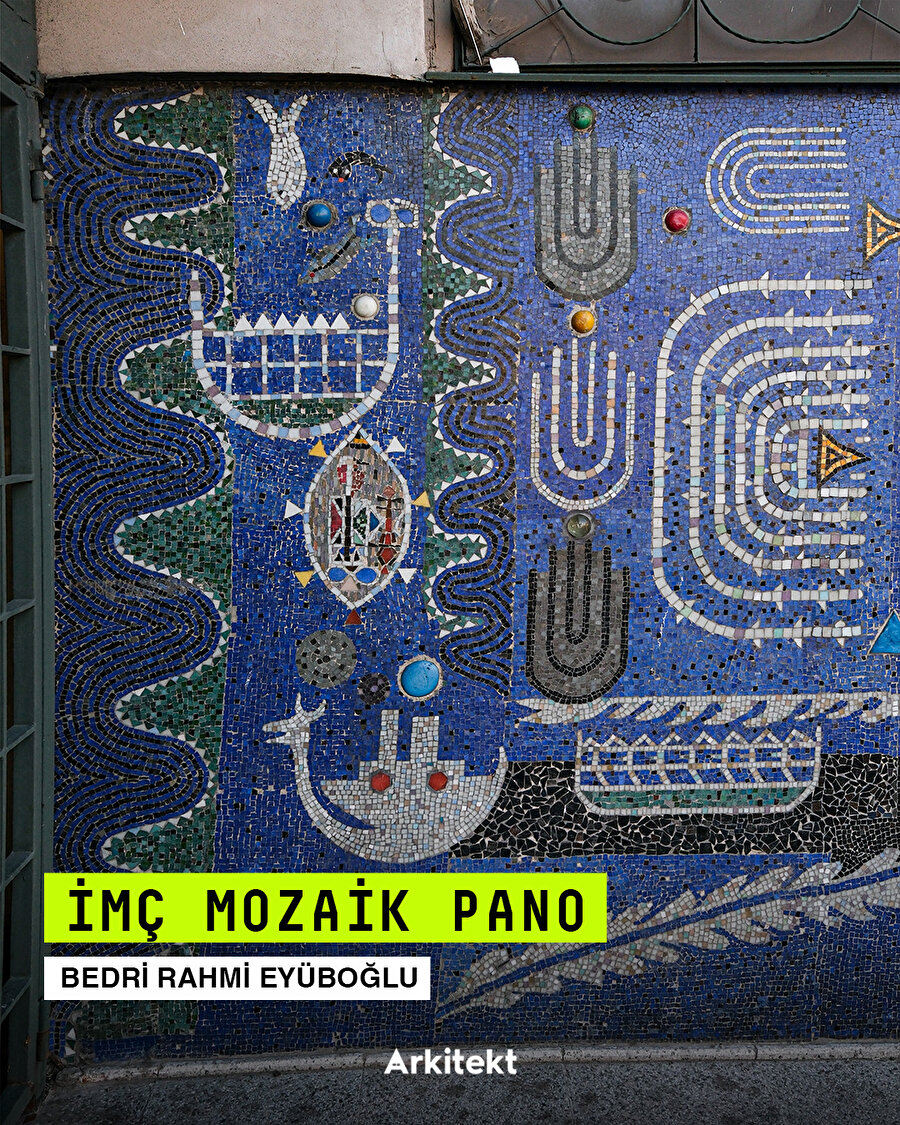 İMÇ Mozaik Pano-Bedri Rahmi Eyüboğlu 🔹