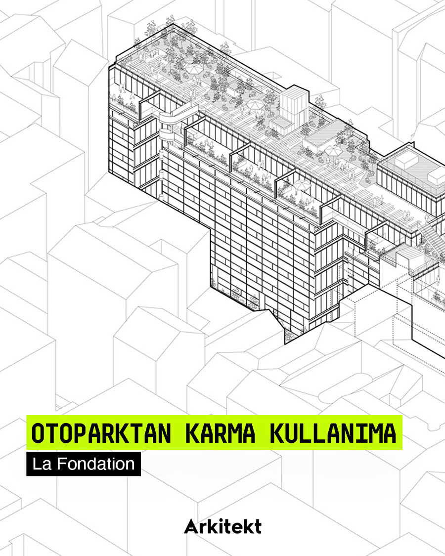 Paris’teki eski otopark, karma kullanımlı bir yapıya dönüştürülüyor