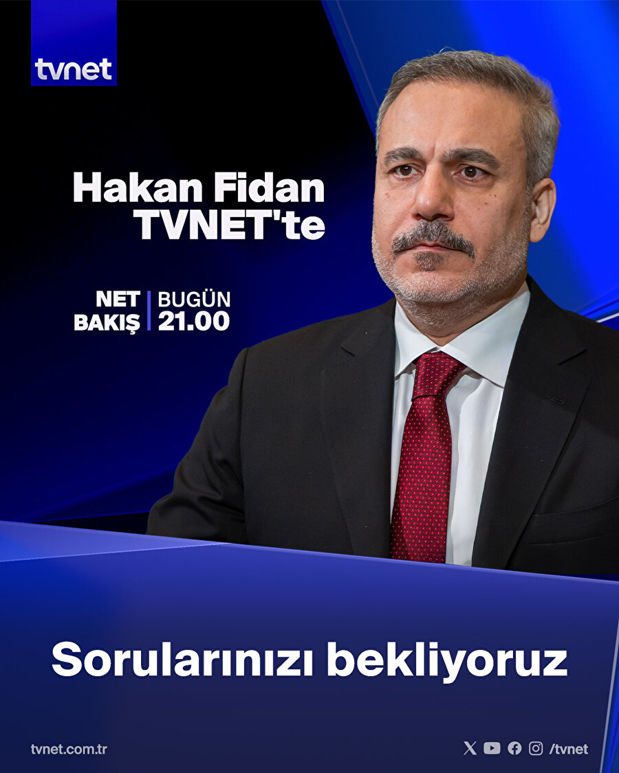 Dışişleri Bakanı Hakan Fidan TVNET'te!