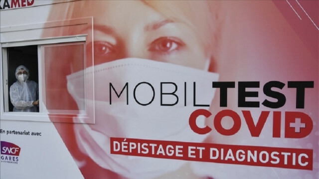 A nurse is seen at the new mobile laboratories of mobile Covid-19 test center to fight against the coronavirus pandemic in Paris, France. ( FILE PHOTO - Anadolu Agency )