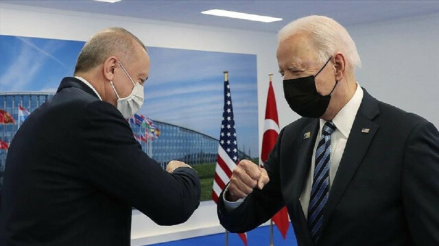 Turkish President Recep Tayyip Erdogan and his U.S. Counterpart Joe Biden