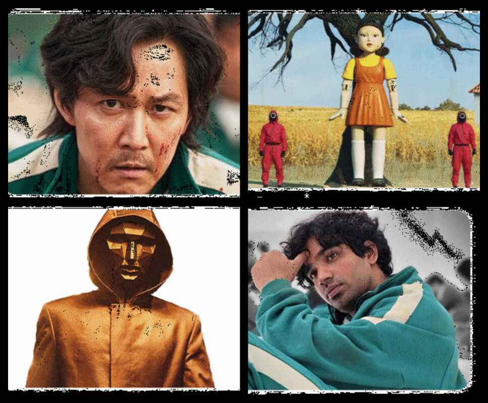 Characters from the Korean thriller