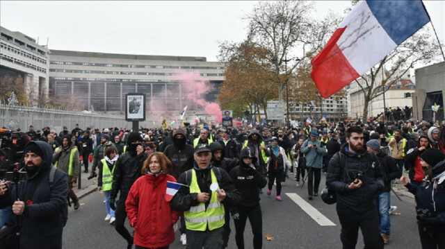 French mark 3rd anniversary of Yellow Vest movement with protests