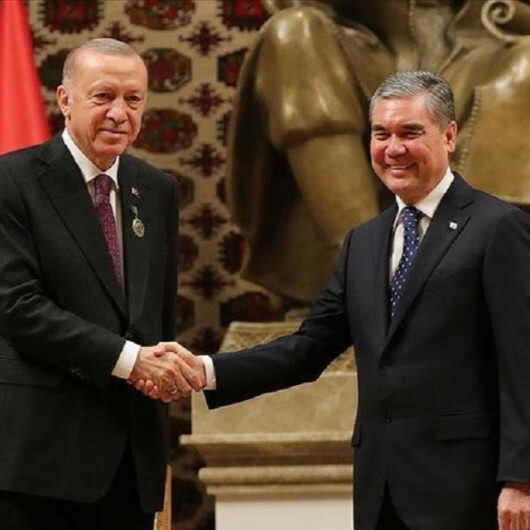 Turkish, Turkmen leaders issue joint declaration after bilateral meeting