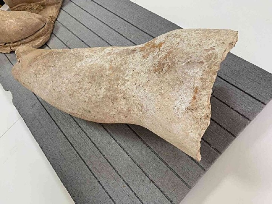 Farmer stumbles upon remains of terracotta statue never before seen in Anatolia
