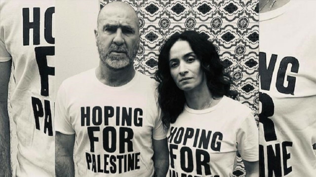 Football legend Cantona backs aid campaign for Palestine
