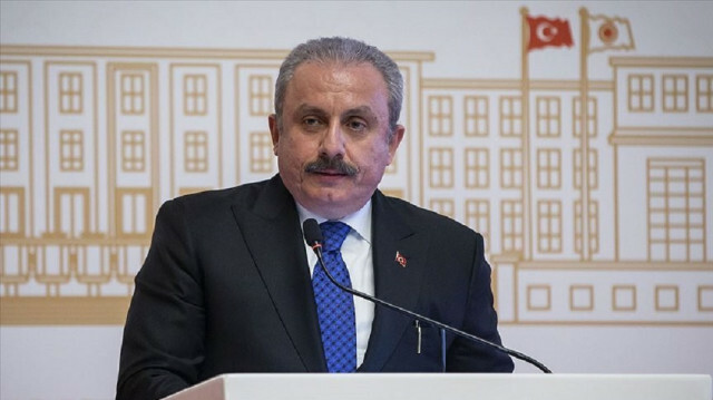 Turkish parliament speaker Mustafa Sentop