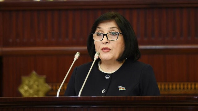 Azerbaijan’s parliament speaker Sahibe Gafarova 