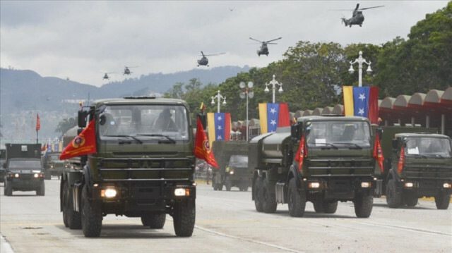 Military vehicles are seen during the Venezuelan Independence Day celebrations in Caracas, Venezuela on July 5, 2016. ( Carlos Becerra - Anadolu Agency )