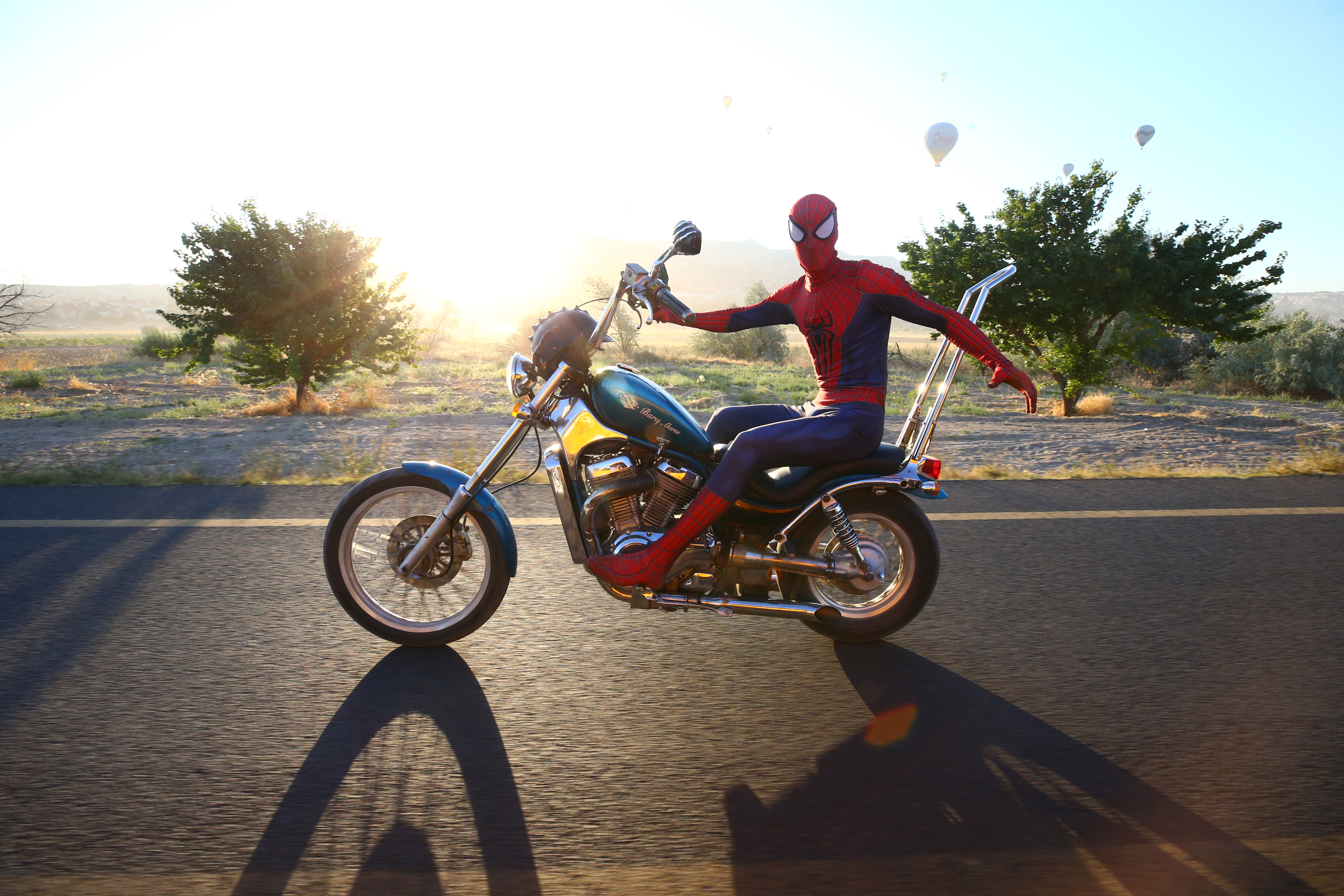Turkish 'Spider-Man' on duty in Turkey's Cappadocia​​​​​​​