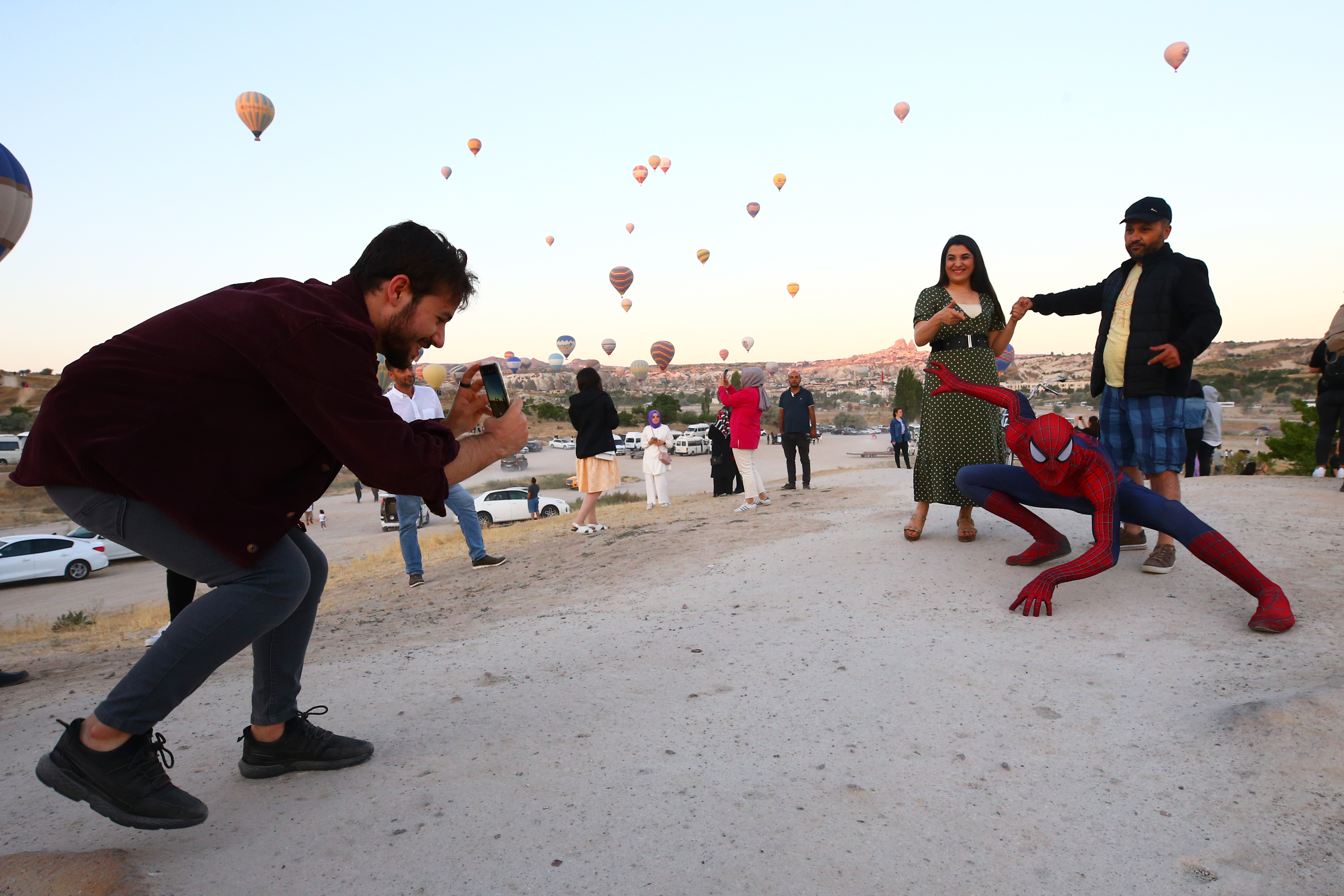 Turkish 'Spider-Man' on duty in Turkey's Cappadocia​​​​​​​