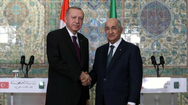 File photo: Recep Tayyip Erdogan and Abdelmadjid Tebboune 
