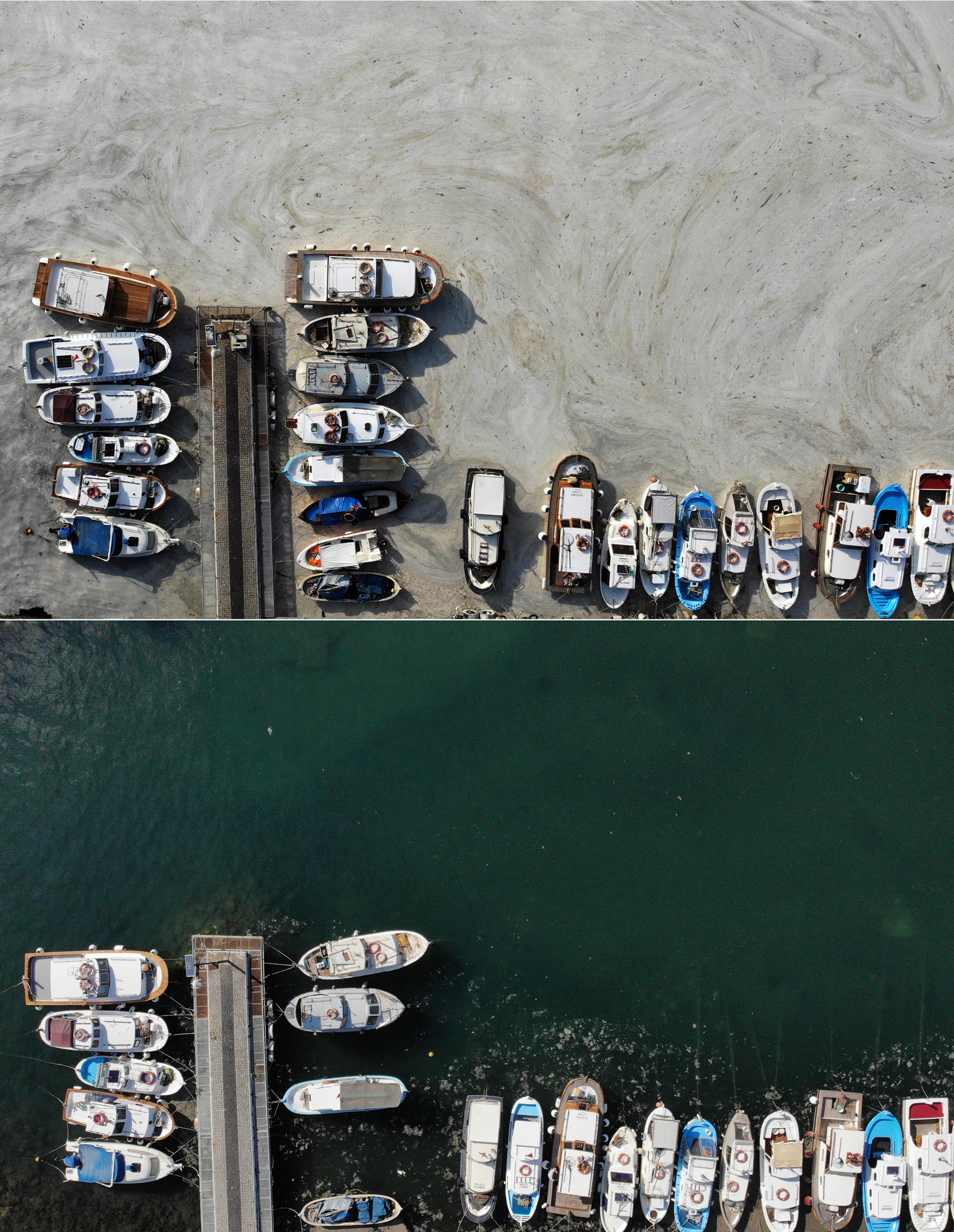 Mucilage decrease on the southern shores of the Sea of Marmara
