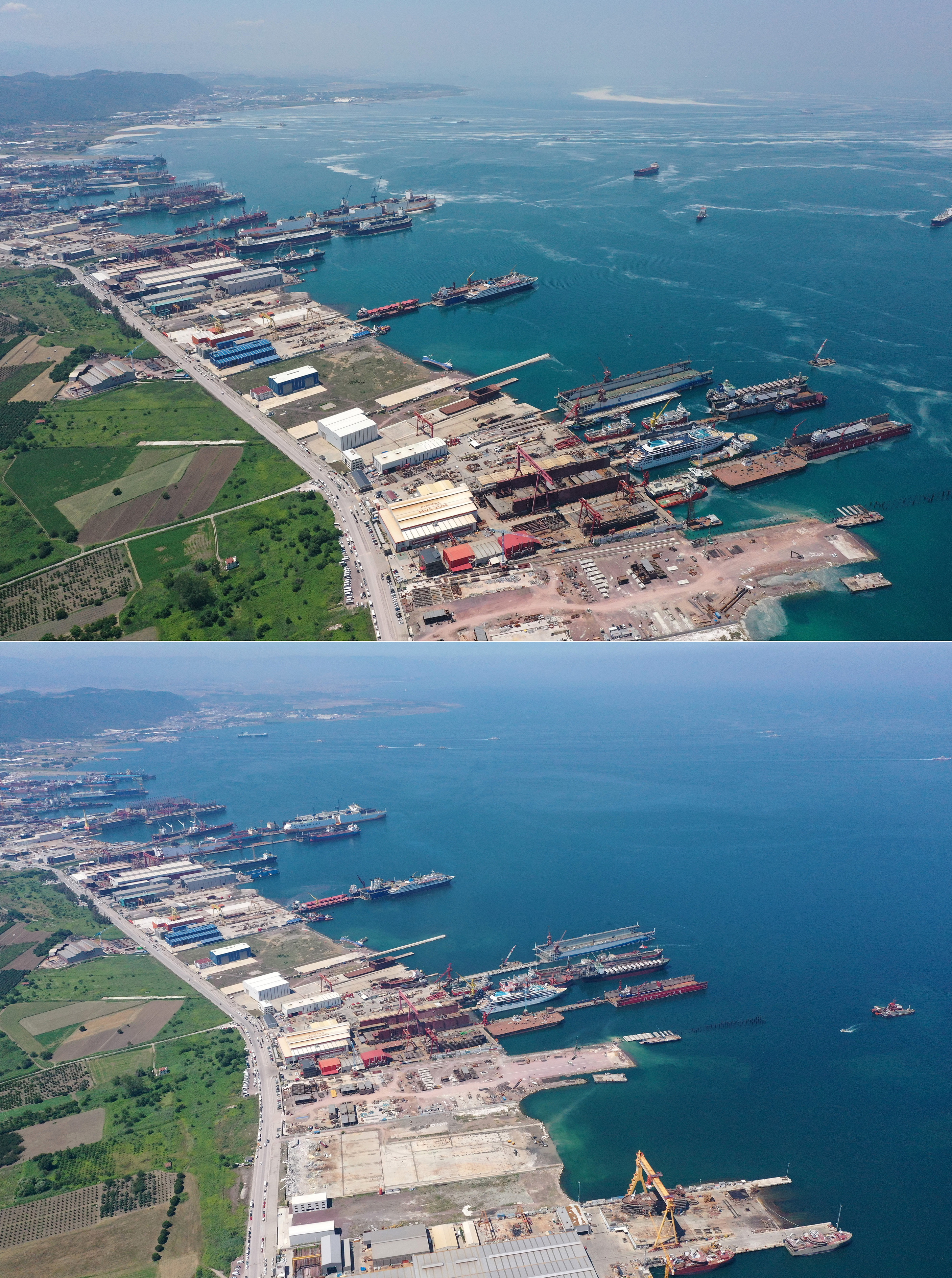 Mucilage decrease on the southern shores of the Sea of Marmara
