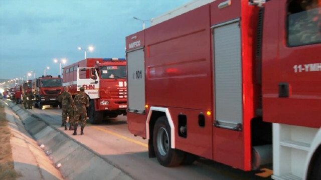 Azerbaijan sends 53 fire trucks to Turkey 