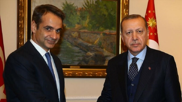 File photo: Recep Tayyip Erdogan and Kyriakos Mitsotakis