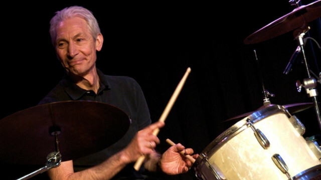 Charlie Watts drums for his second band besides The Rolling Stones, The ABC&D of Boogie Woogie, in the Casino in Herisau, Switzerland on January 13th, 2010.