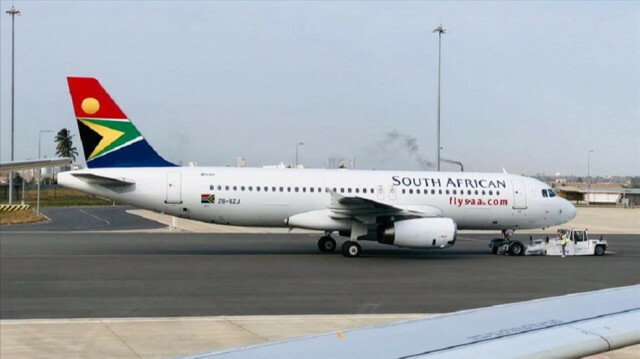 A South African Airways Plane is seen before takeoff - photo credit - SAA