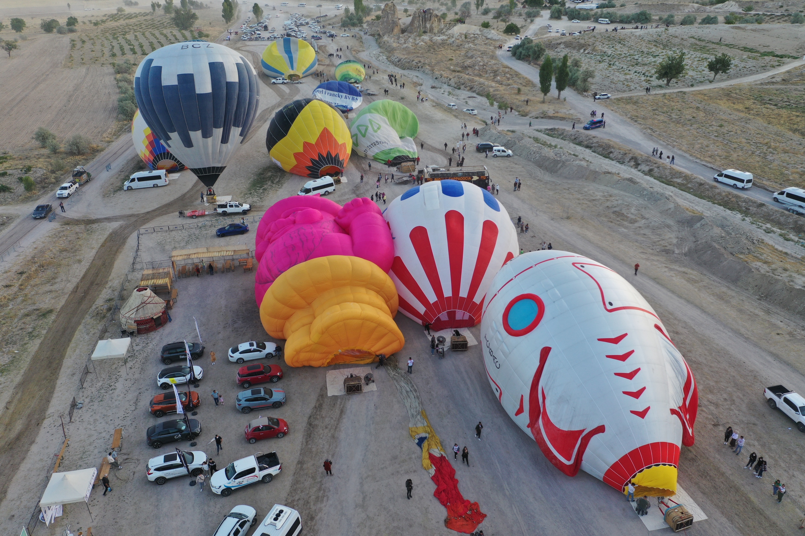 Second International Hot Air Balloon Festival kicks off in Turkey's Cappadocia
