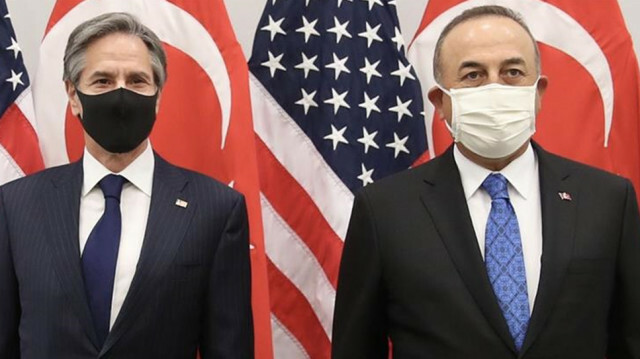 Turkish Foreign Minister Mevlut Cavusoglu and US Secretary of State Antony Blinken